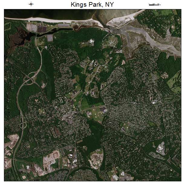 Kings Park, NY air photo map