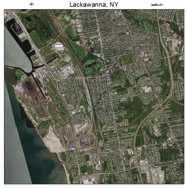 Lackawanna, NY air photo map