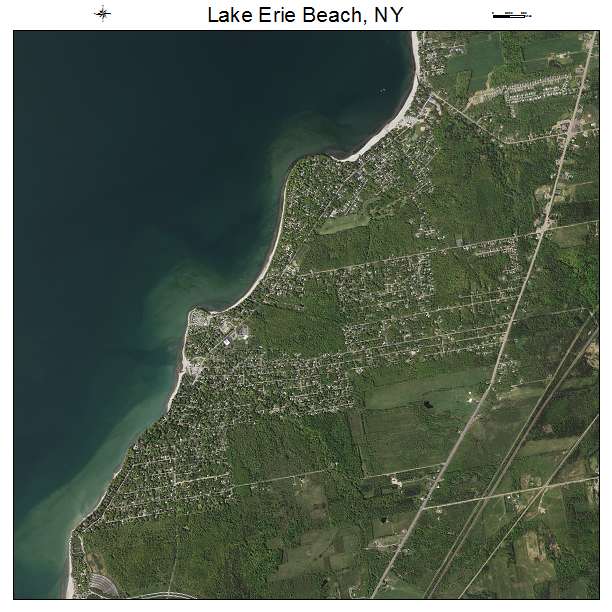 Lake Erie Beach, NY air photo map