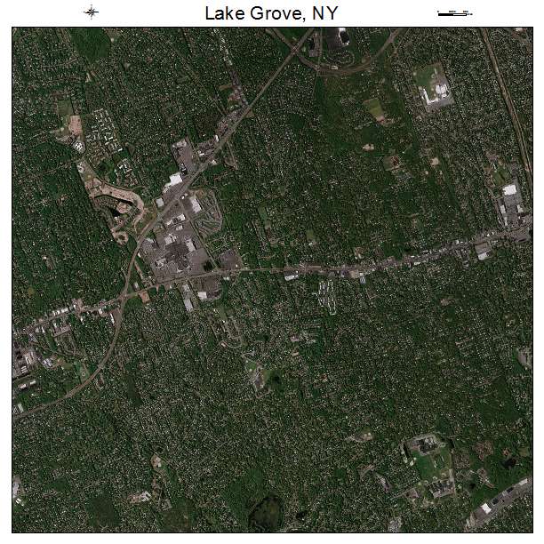 Lake Grove, NY air photo map