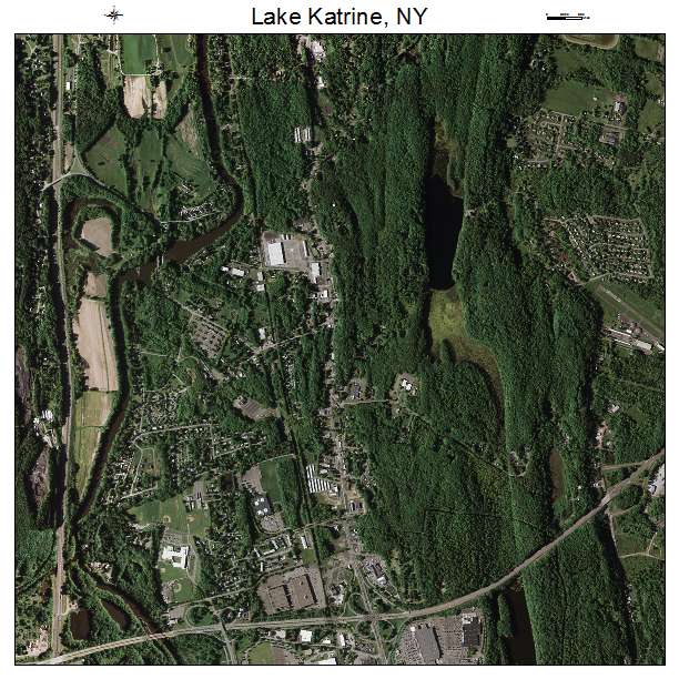 Lake Katrine, NY air photo map