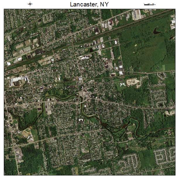 Lancaster, NY air photo map