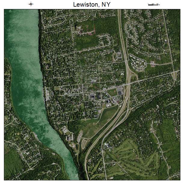 Lewiston, NY air photo map
