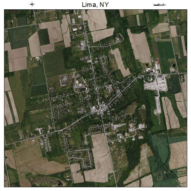 Lima, NY air photo map