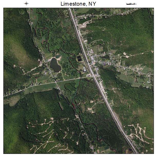 Limestone, NY air photo map