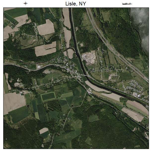 Lisle, NY air photo map