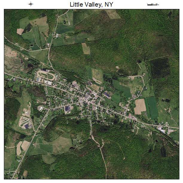 Little Valley, NY air photo map