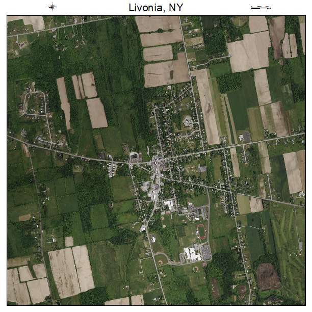 Livonia, NY air photo map