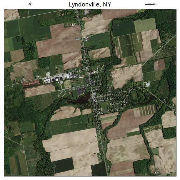 Lyndonville, NY air photo map