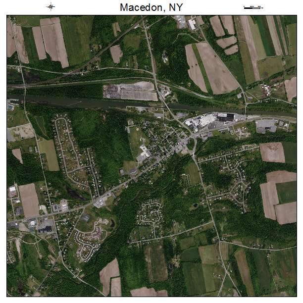 Macedon, NY air photo map