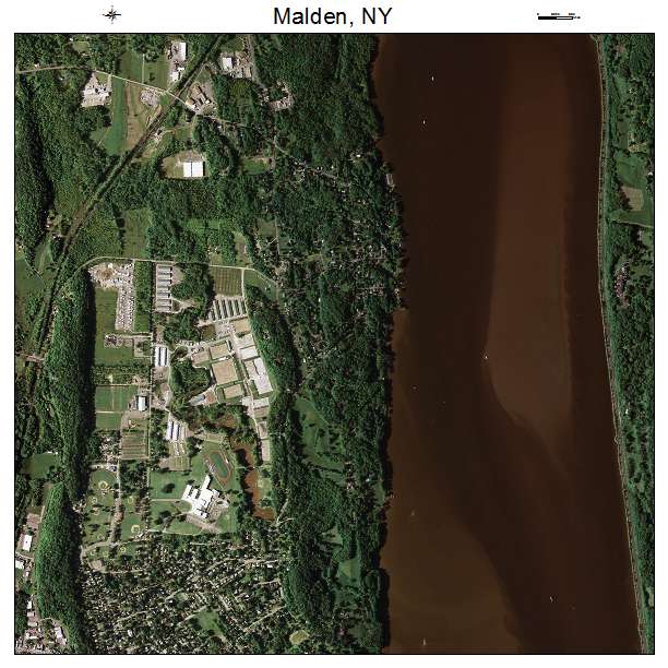 Malden, NY air photo map