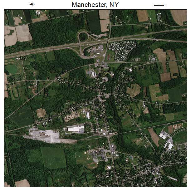 Manchester, NY air photo map