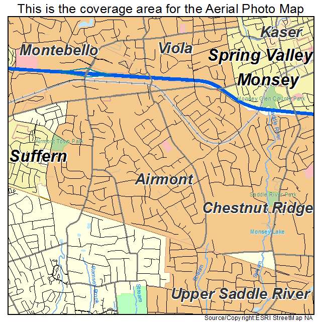 Airmont, NY location map 