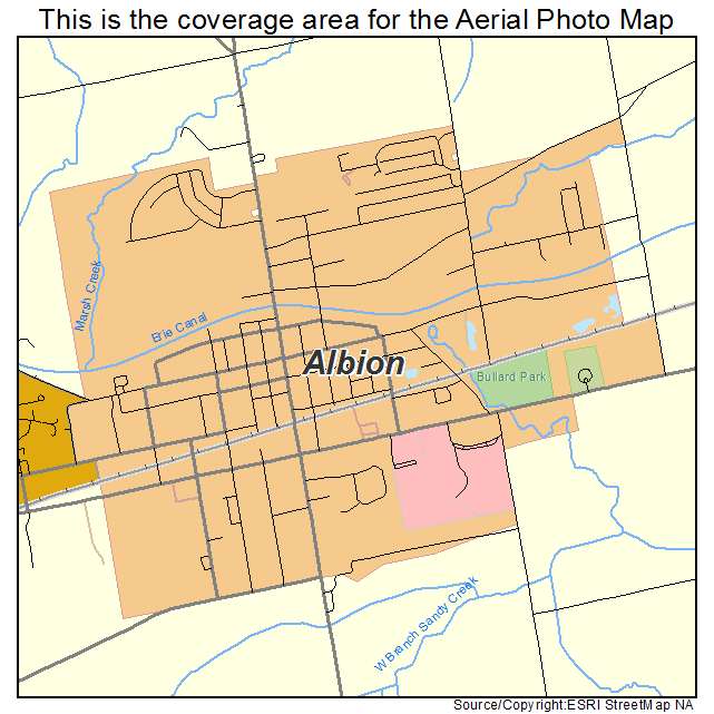 Albion, NY location map 