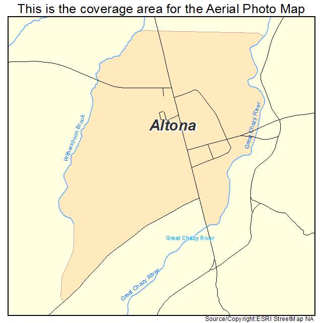 Altona, NY location map 