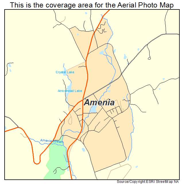 Amenia, NY location map 
