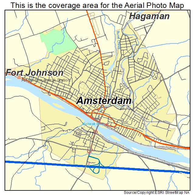 Amsterdam, NY location map 