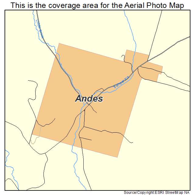Andes, NY location map 