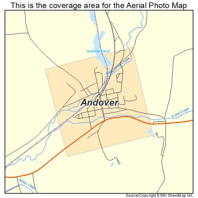 Andover, NY location map 