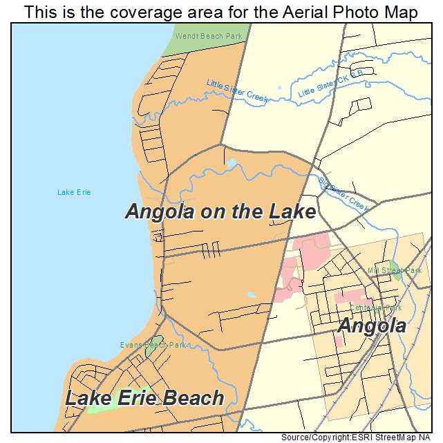 Angola on the Lake, NY location map 