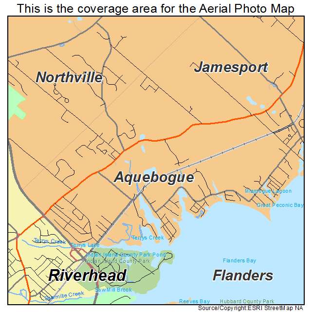 Aquebogue, NY location map 