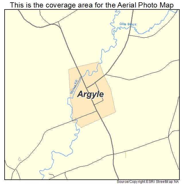 Argyle, NY location map 