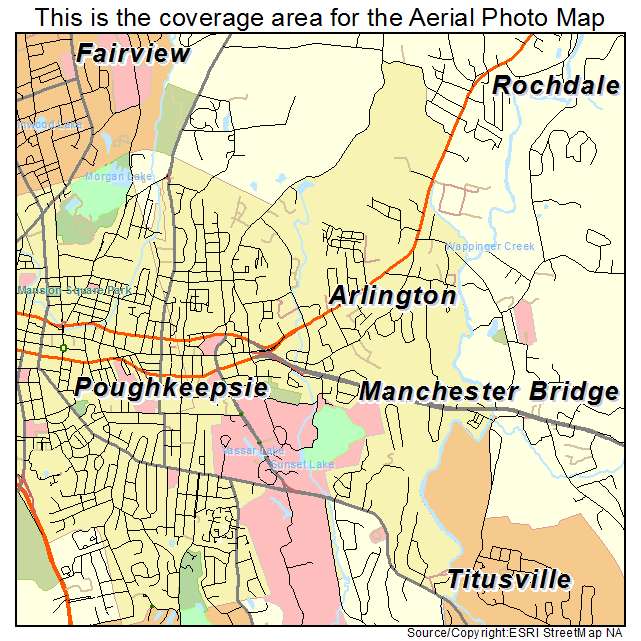 Arlington, NY location map 