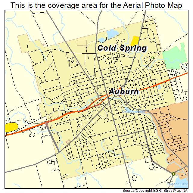 Auburn, NY location map 