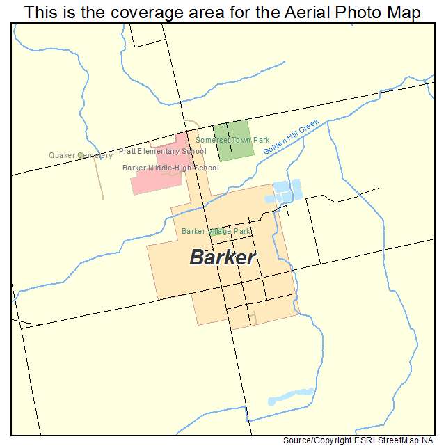 Barker, NY location map 