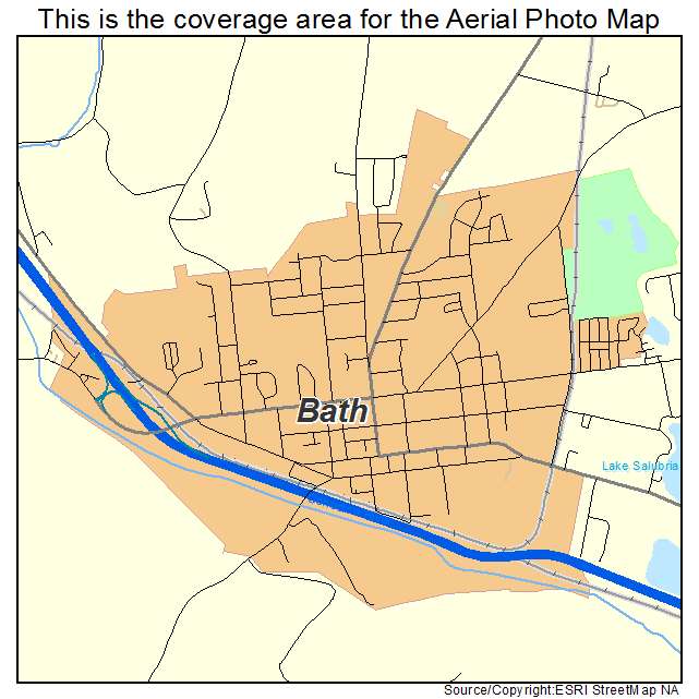 Bath, NY location map 