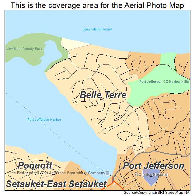 Belle Terre, NY location map 