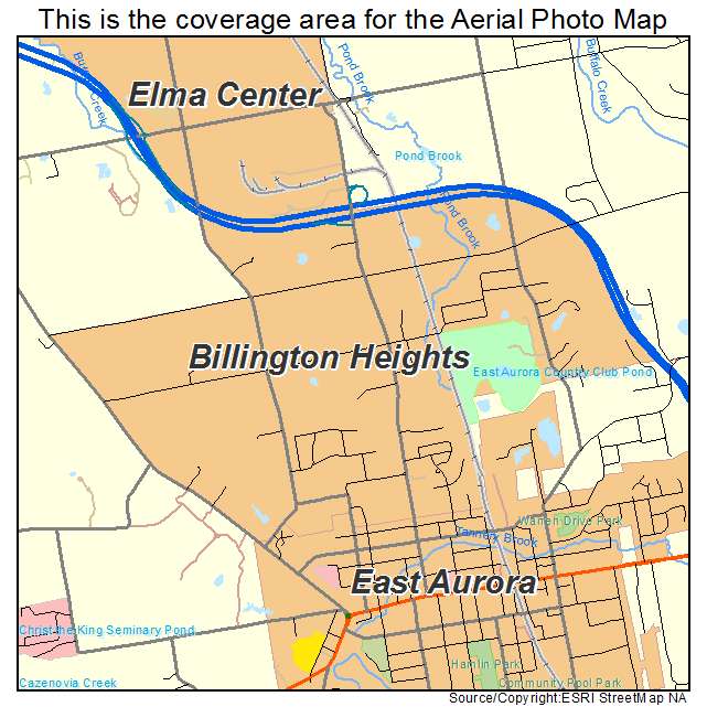 Billington Heights, NY location map 