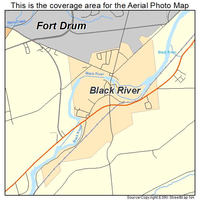 Black River, NY location map 