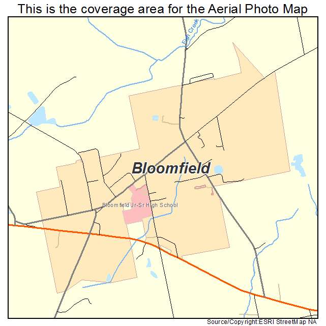 Bloomfield, NY location map 