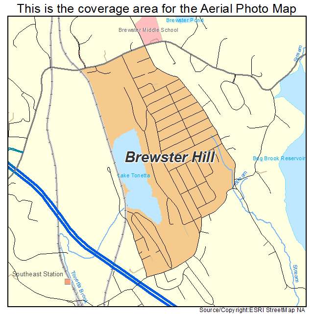 Brewster Hill, NY location map 