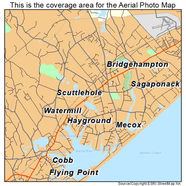 Bridgehampton, NY location map 