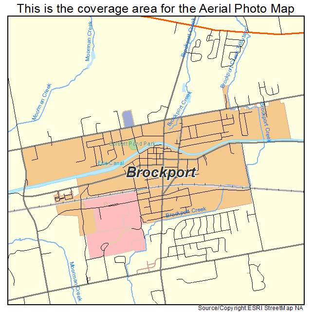 Brockport, NY location map 