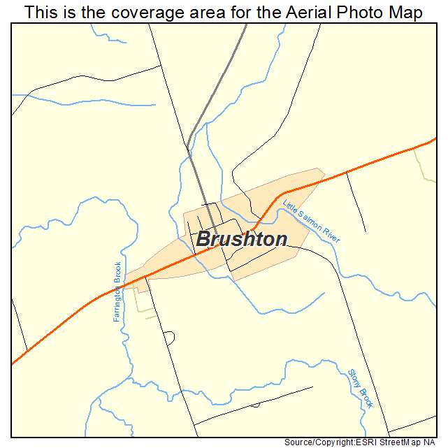 Brushton, NY location map 