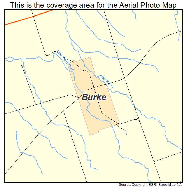 Burke, NY location map 