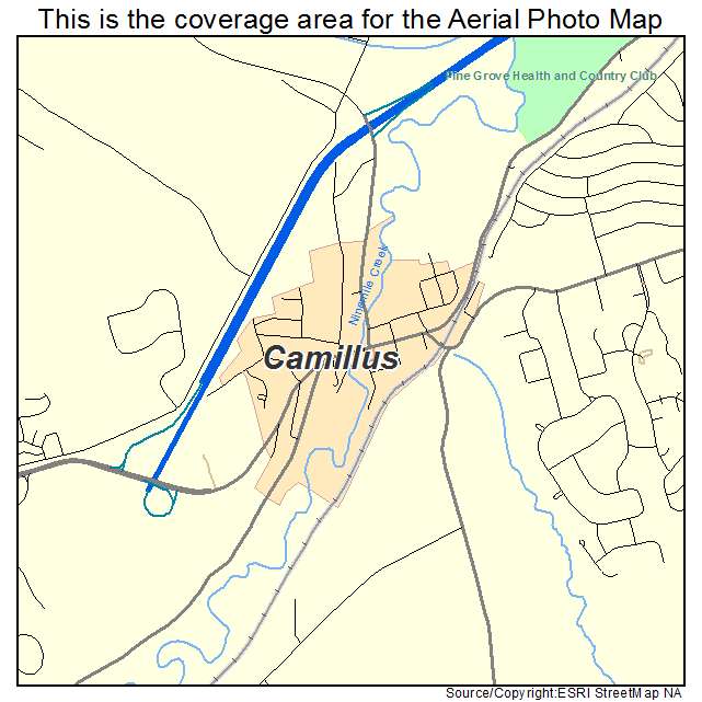 Camillus, NY location map 