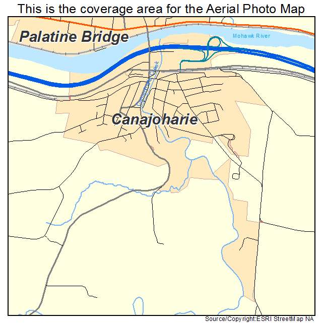 Canajoharie, NY location map 