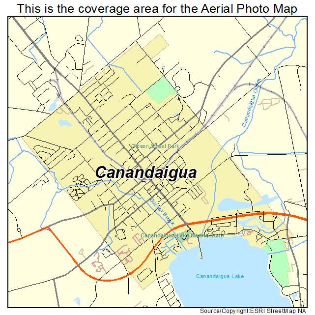 Canandaigua, NY location map 