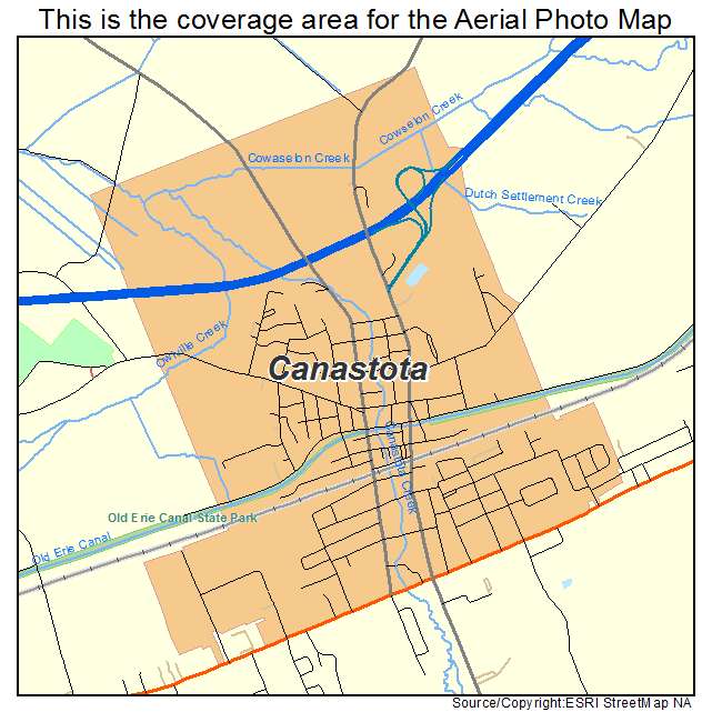 Canastota, NY location map 