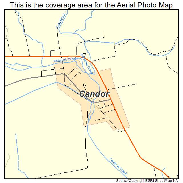 Candor, NY location map 