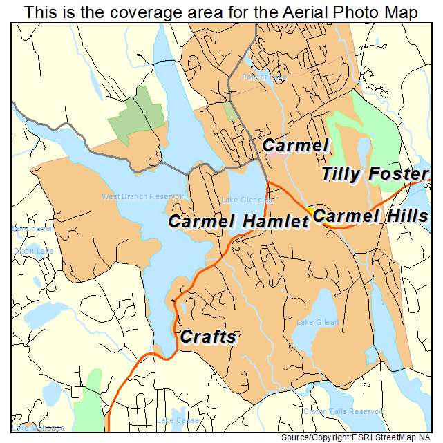 Carmel Hamlet, NY location map 