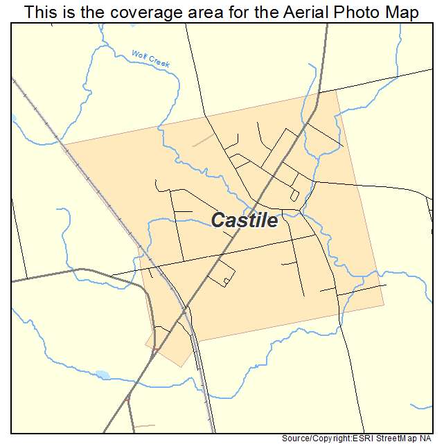 Castile, NY location map 