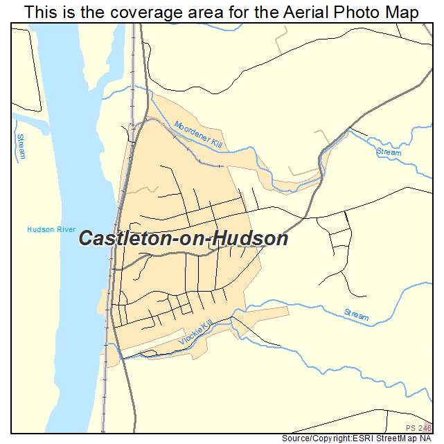 Castleton on Hudson, NY location map 