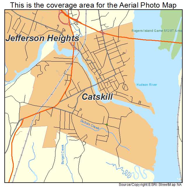 Catskill, NY location map 