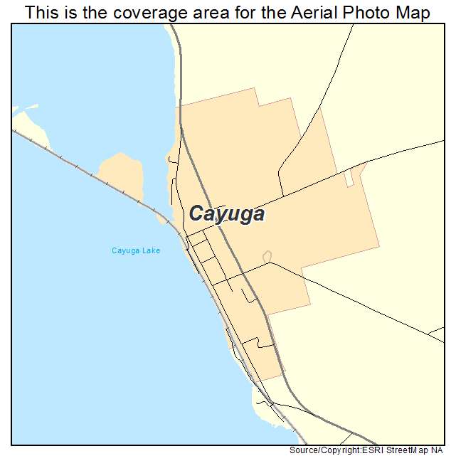 Cayuga, NY location map 