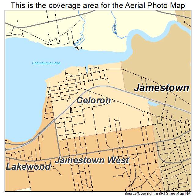 Celoron, NY location map 